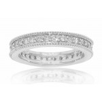 1.55 ct Ladies Round Cut Diamond Eternity Wedding Band Ring High Quality